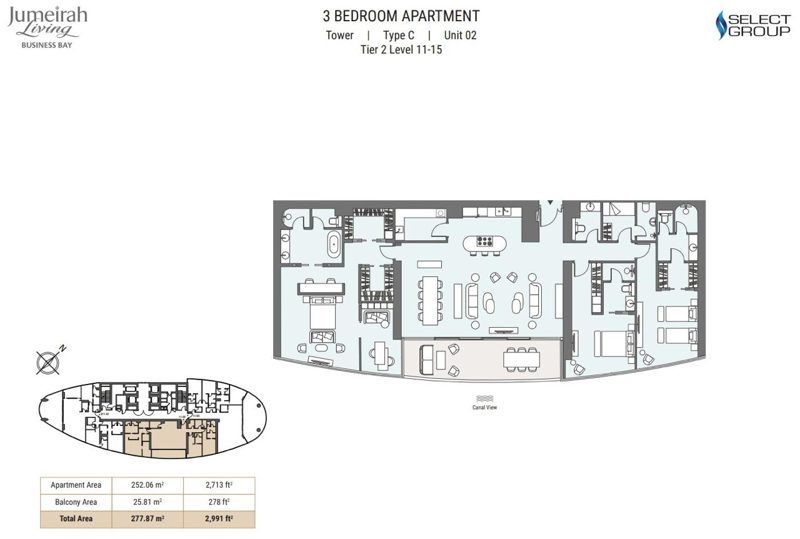 3-bed office for sale in Business Bay