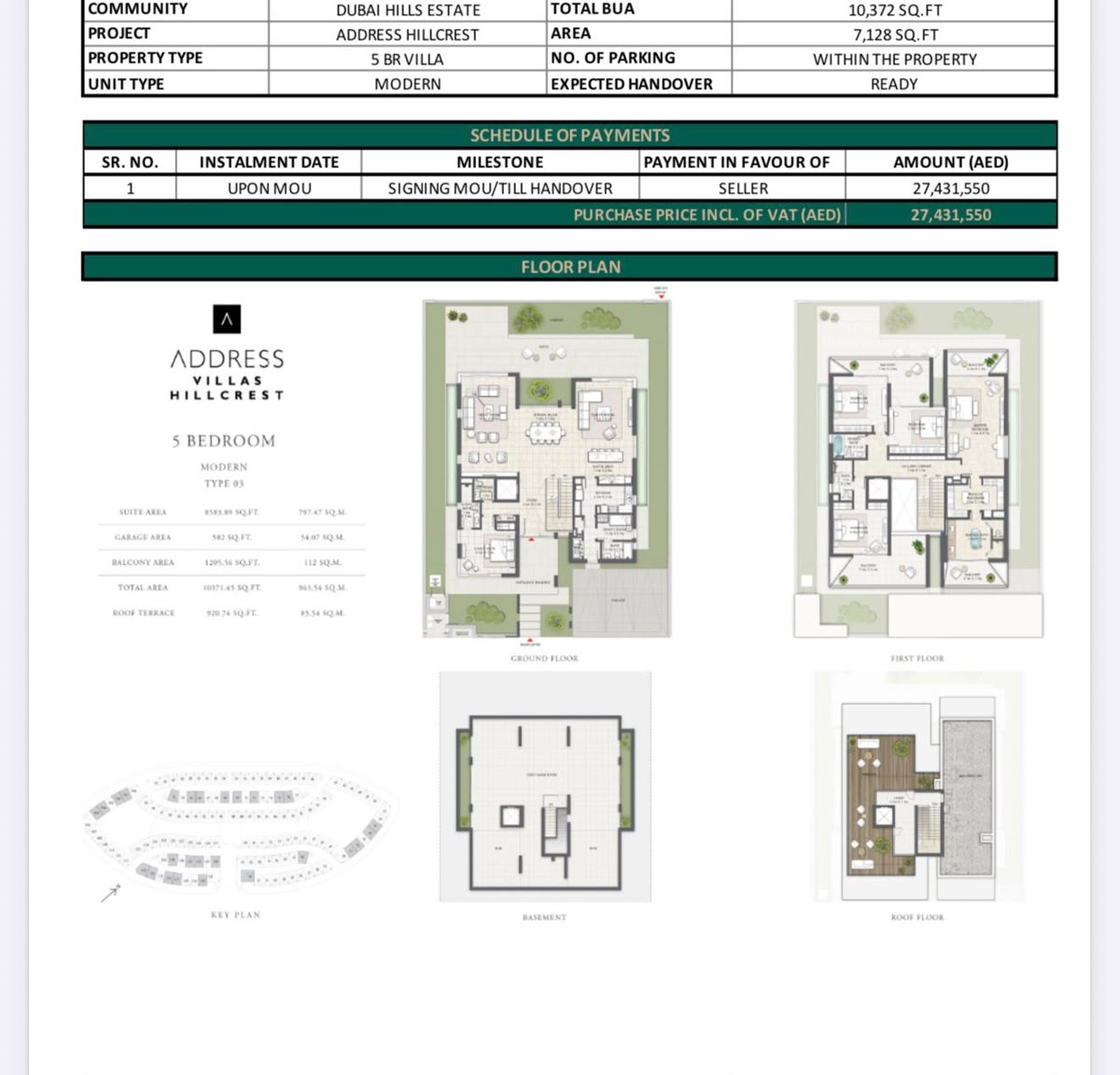 5-bed villa for sale in Dubai Hills Estate