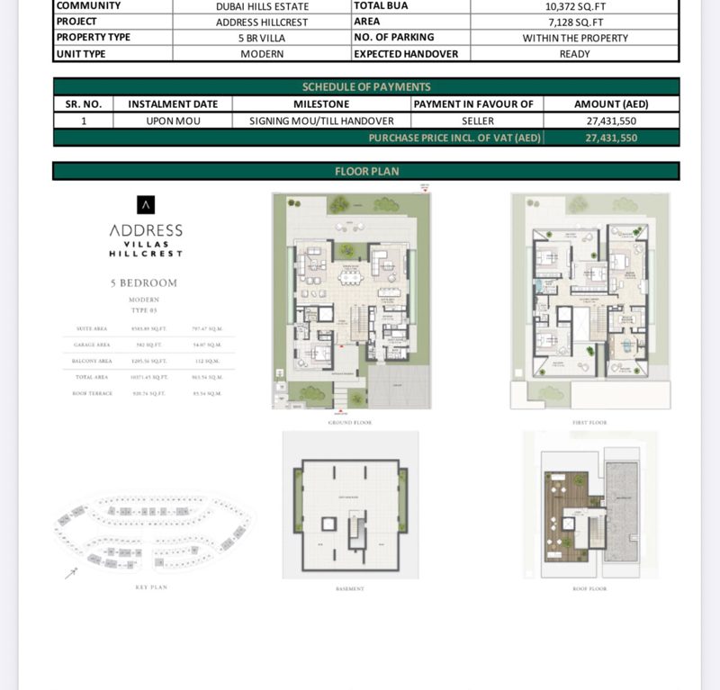 5-bed villa for sale in Dubai Hills Estate